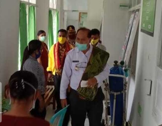 malaka kunjungan bupati ke puskesmas alkani