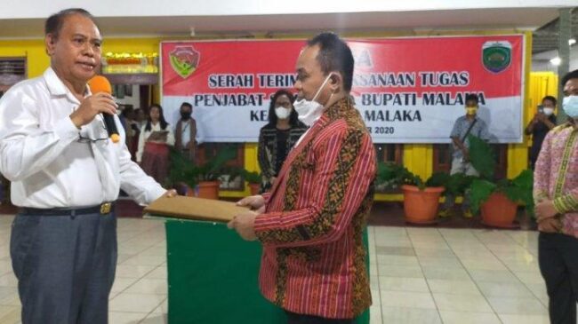 Malaka serah terima jabatan