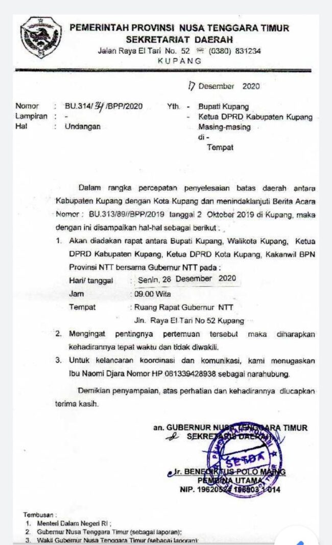 kabupaten kupang undangan