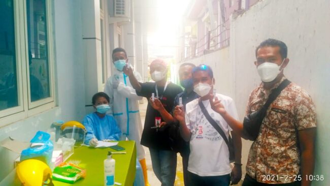 Ende wartawan rapid test