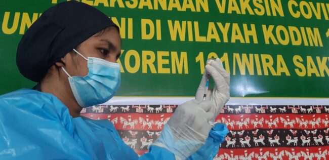 sumtim tentara vaksin