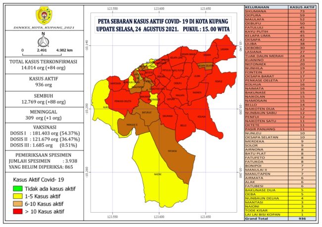 kota kupang data covid