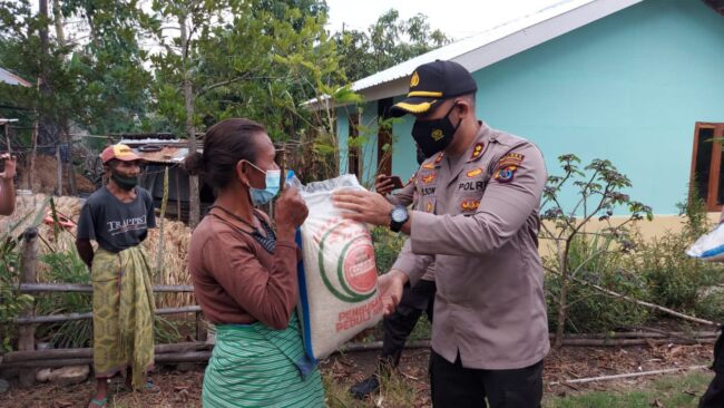 TTU polres bagi beras