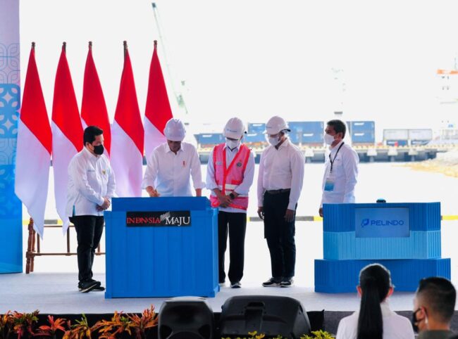 mabar jokowi resmikan pelabuhan