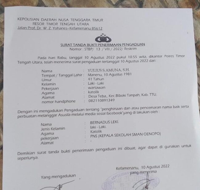 ttu LAPOR POLISI