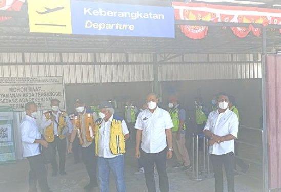 sumtm Menteri PUPR Basuki Hadimuljono tiba di B1