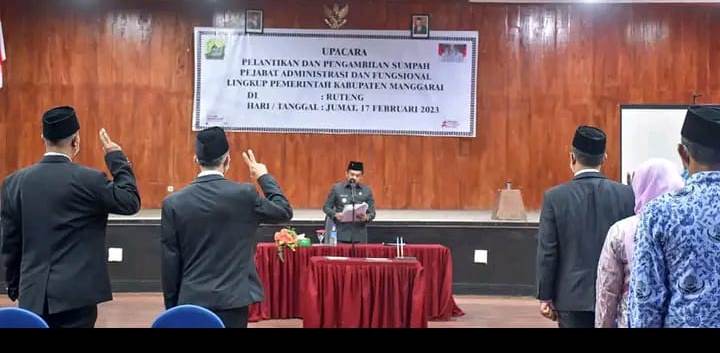 manggarai pelantikan pejabat