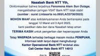 bank ntt jaringan terganggu